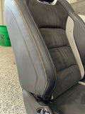 2016-2024 Chevrolet Camaro SS Front Rear Seats Recaro Black Leather Suede