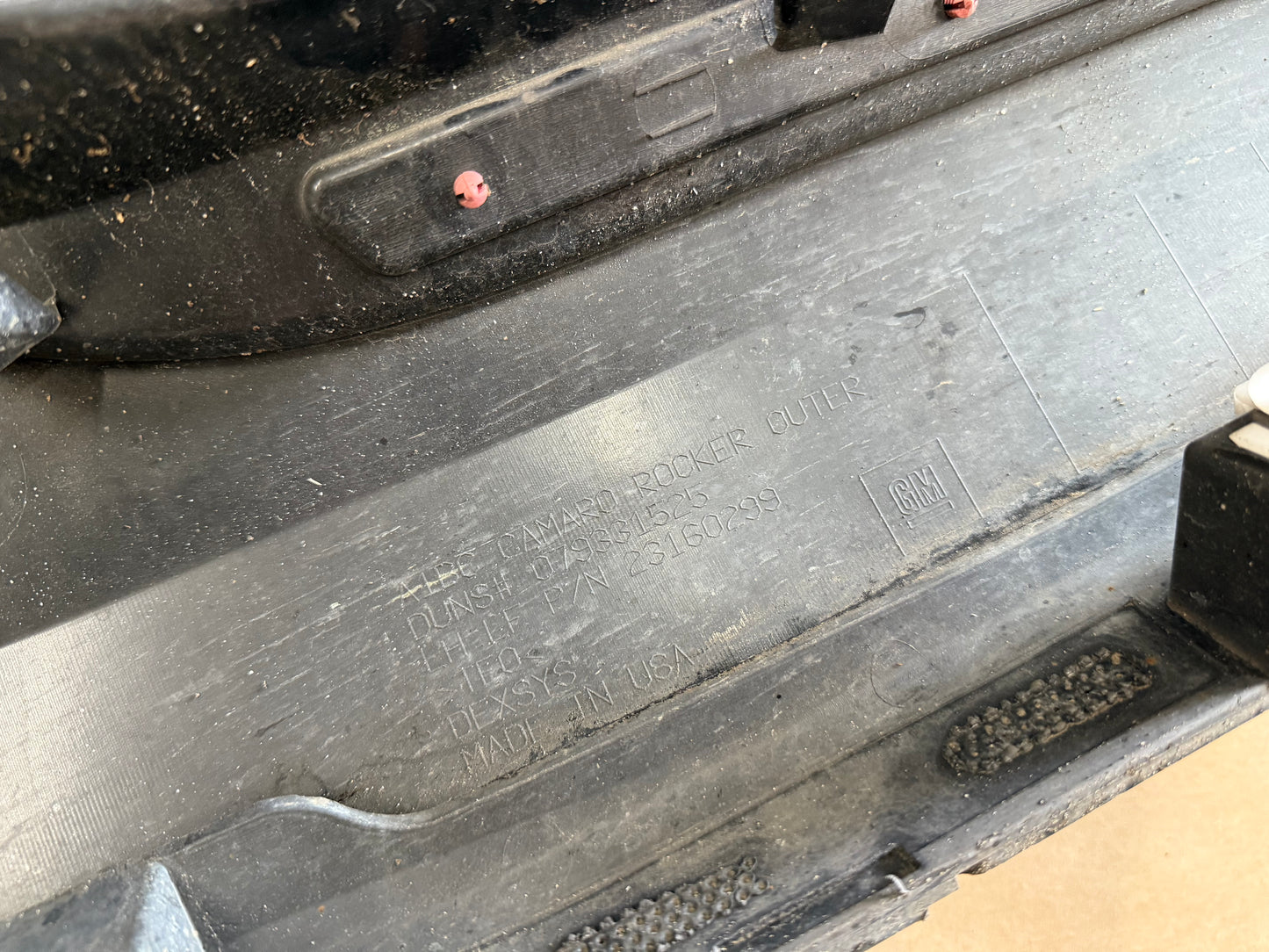 2016-2018 Chevrolet Camaro LH Side Skirt Molding Driver Side "Grey"