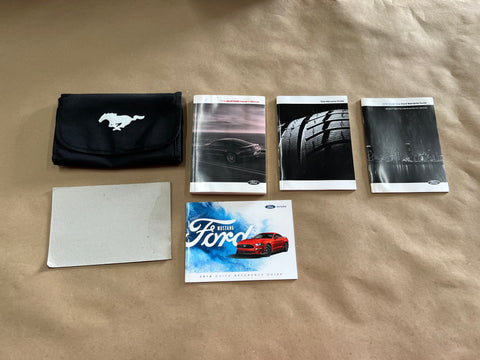 2018 Mustang GT Owners Manual And Literature w/Cover