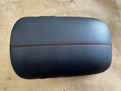 2015-2023 Ford Mustang Center Top Console Lid Armrest Red Stitching - OEM