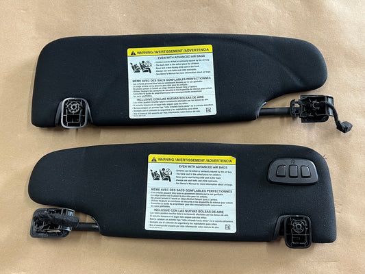 2015-2022 Ford Mustang GT Coupe Sun Visors Pair "Home link"