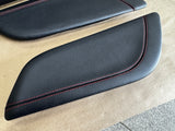 2018-2023 Mustang GT Center Console Top Interior Trim Pieces Leather Red Stitch