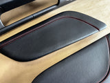 2018-2023 Mustang GT Center Console Top Interior Trim Pieces Leather Red Stitch