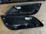 2018-2023 Mustang GT Center Console Top Interior Trim Pieces Leather Red Stitch