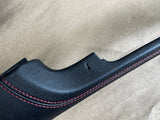2018-2023 Mustang GT Center Console Top Interior Trim Pieces Leather Red Stitch
