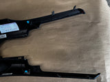 2018-2023 Mustang GT Center Console Top Interior Trim Pieces Leather Red Stitch