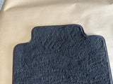 2015-2023 Ford Mustang Black Front Floor Mats Carpet "Red Stitch" - OEM