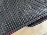 2015-2023 Ford Mustang Black Front Floor Mats Carpet "Red Stitch" - OEM