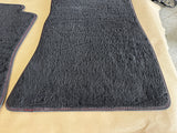 2015-2023 Ford Mustang Black Front Floor Mats Carpet "Red Stitch" - OEM