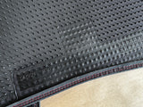 2015-2023 Ford Mustang Black Front Floor Mats Carpet "Red Stitch" - OEM