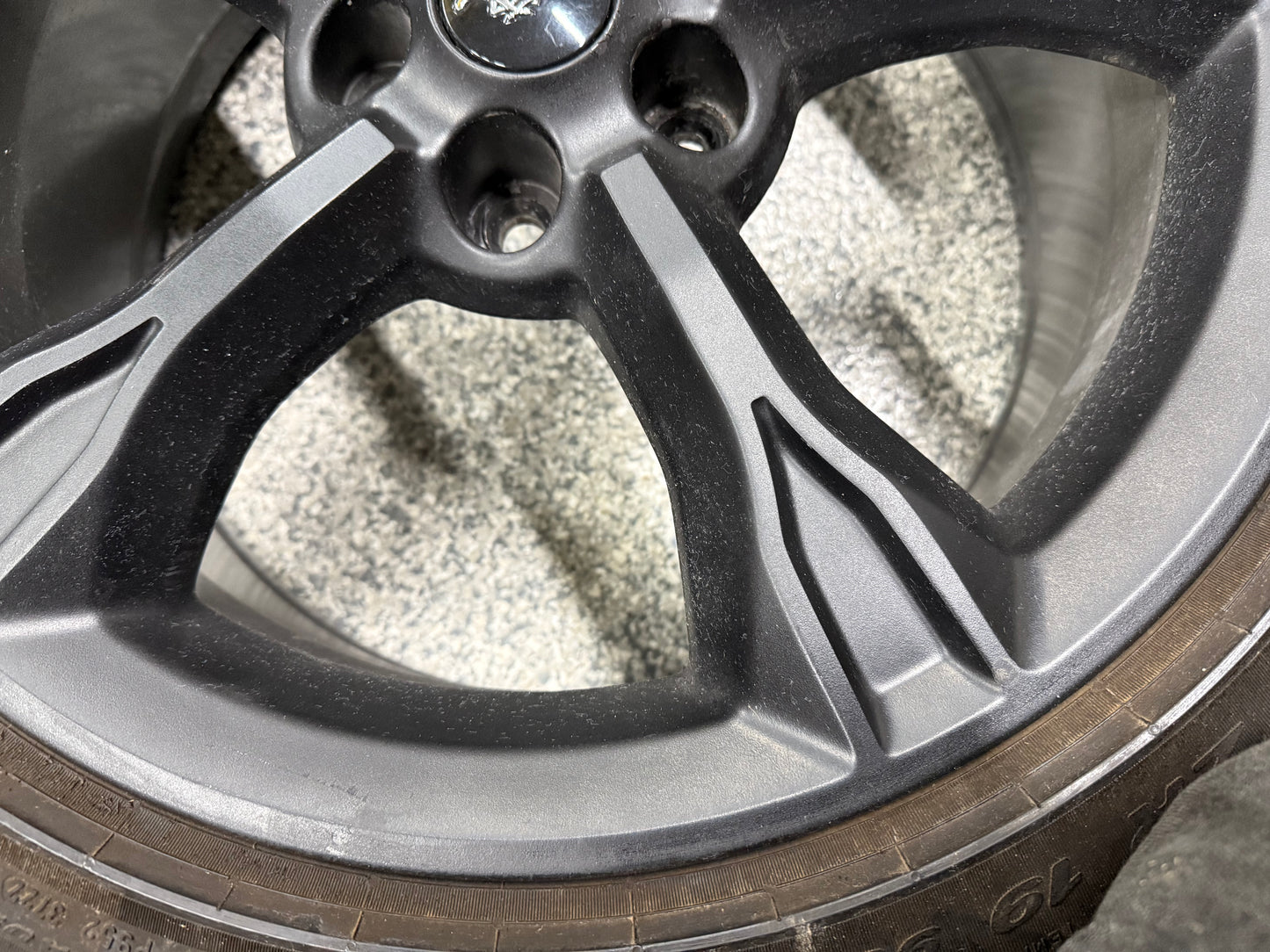 2018-2023 Ford Mustang GT Black Wheel Rim 19"x8.5" Pirelli