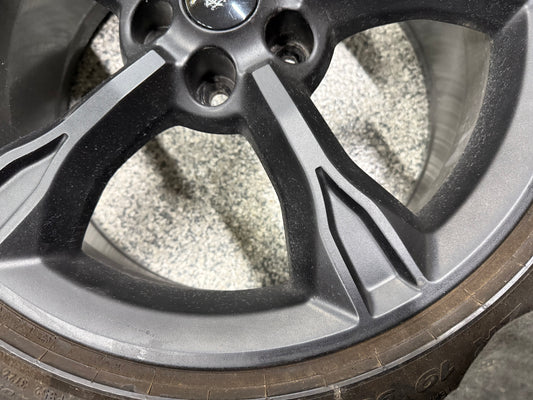 2018-2023 Ford Mustang GT Black Wheel Rim 19"x8.5" Pirelli