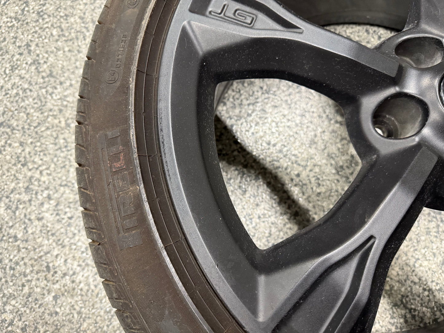 2018-2023 Ford Mustang GT Black Wheel Rim 19"x8.5" Pirelli