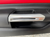 2018-2023 Ford Mustang GT LH Driver Leather Insert Door Panel Red Insert