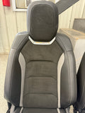 2016-2024 Chevrolet Camaro SS Front Rear Seats Recaro Black Leather Suede