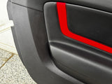 2018-2023 Ford Mustang GT LH Driver Leather Insert Door Panel Red Insert
