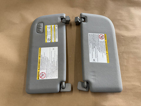 2023-2025 Ford F-250 Super Duty Sun Visors Pair "Grey" "Home Link"