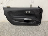 2018-2023 Ford Mustang GT LH Driver Leather Insert Door Panel Grey Stitching