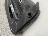 2018-2023 Ford Mustang GT LH Driver Leather Insert Door Panel Grey Stitching