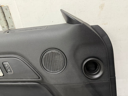2018-2023 Ford Mustang GT LH Driver Leather Insert Door Panel Grey Stitching