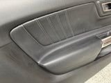 2018-2023 Ford Mustang GT LH Driver Leather Insert Door Panel Grey Stitching