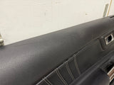 2018-2023 Ford Mustang GT LH Driver Leather Insert Door Panel Grey Stitching