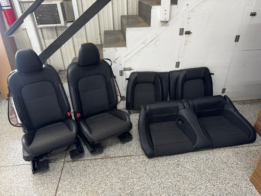 2024 Ford Mustang GT Black Cloth Leather Seats Coupe