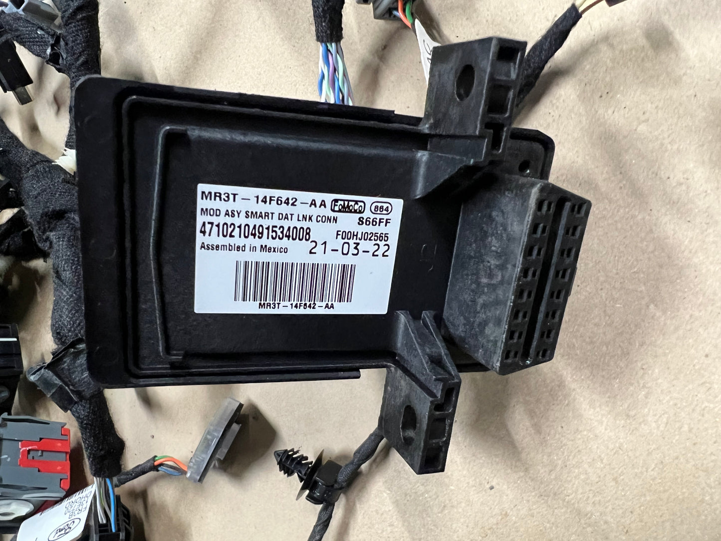 2018-2022 Ford Mustang GT 5.0 Dash Wiring Harness MR3T-14401-LD