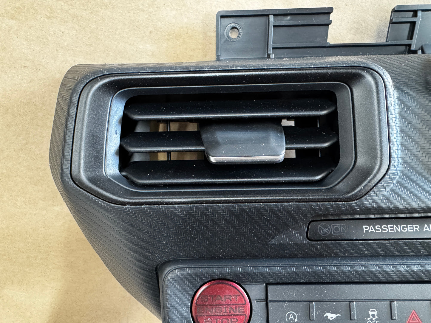 2024-2025 Ford Mustang S650 Center Dash Trim Air Vents Push Start Bezel Panel