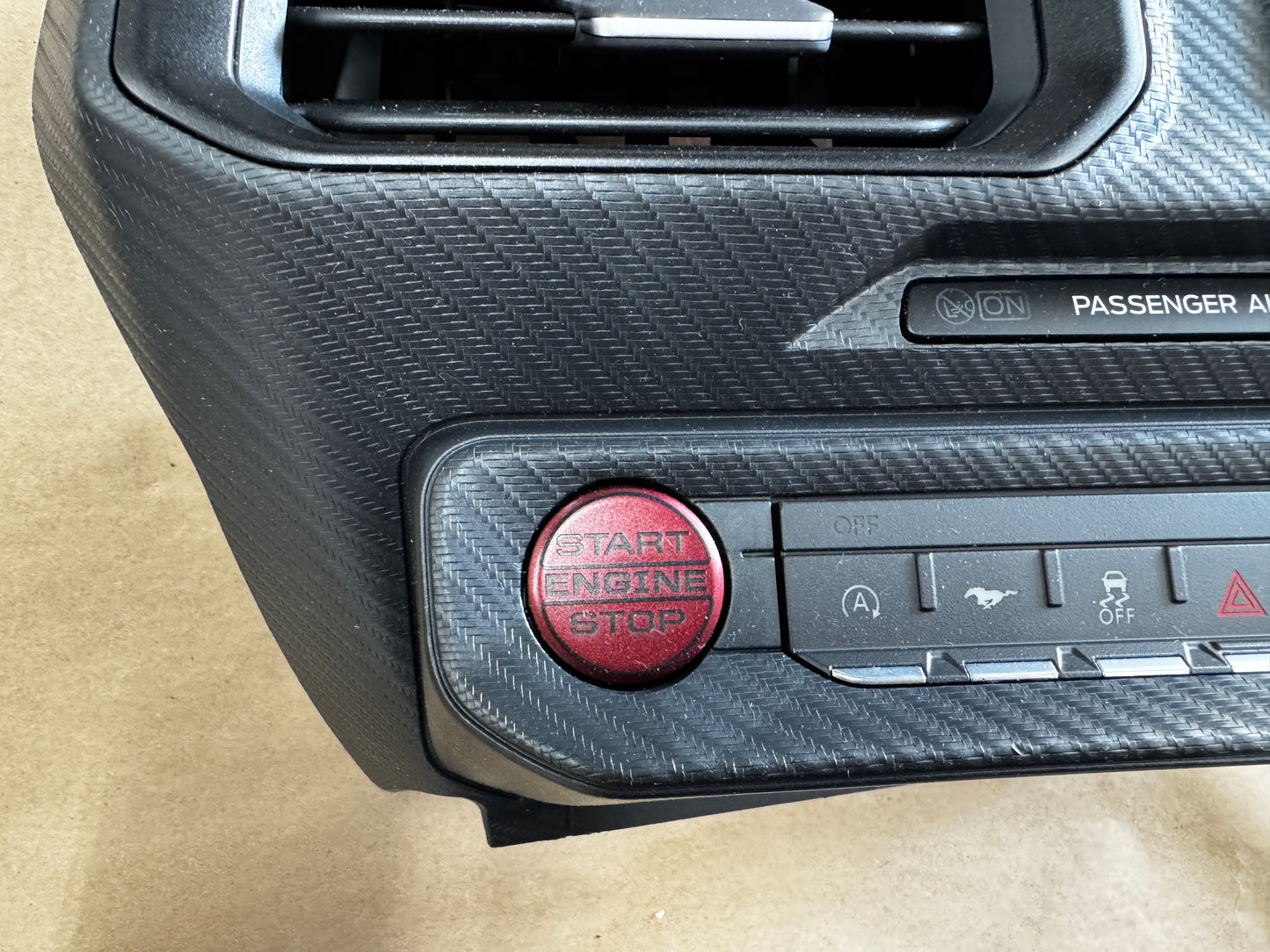 2024-2025 Ford Mustang S650 Center Dash Trim Air Vents Push Start Bezel Panel