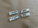 2007 Ford Mustang Shelby GT500 Snake Wings Fender Emblems 40th Anniversary