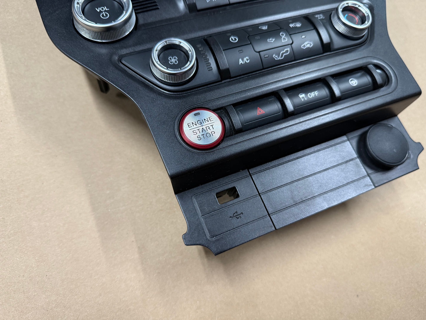 2018-2023 Ford Mustang GT Face Plate Radio Trim Piece