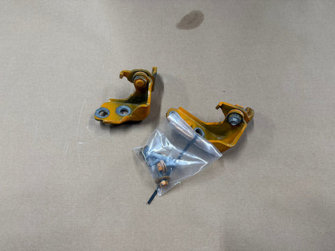2015-2023 Mustang GT GT500 GT350 Door Hinges LH Driver Upper Lower "Orange"