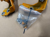 2015-2023 Mustang GT GT500 GT350 Door Hinges LH Driver Upper Lower "Orange"