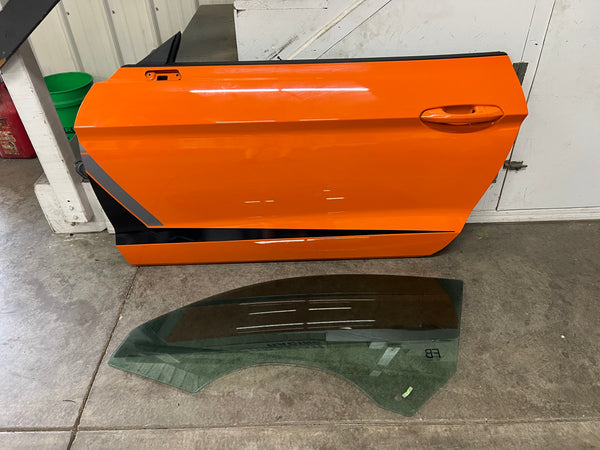 2015-2023 Ford Mustang GT EcoBoost LH Driver Side Door Complete w/Glass CA