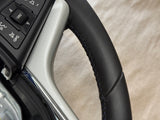 2012-2015 Chevy Camaro SS Steering Wheel Black "Auto" "Blue Stitch" 8k Mile