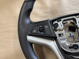 2012-2015 Chevy Camaro SS Steering Wheel Black "Auto" "Blue Stitch" 8k Mile