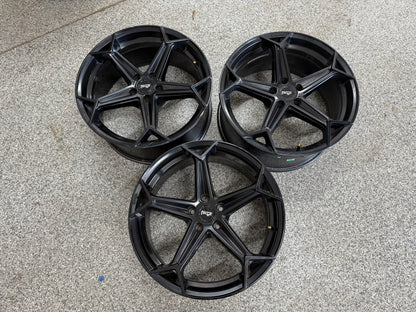 2005-2023 Ford Mustang Niche Arrow Black Wheels Set of 3 20x9"