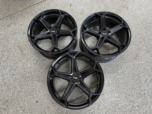 2005-2023 Ford Mustang Niche Arrow Black Wheels Set of 3 20x9"