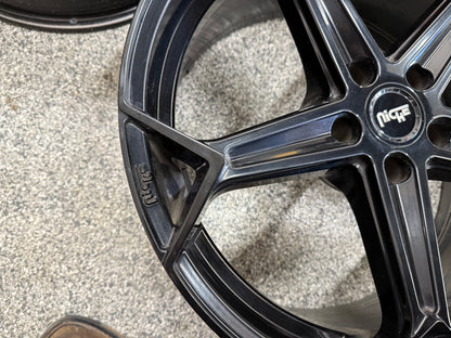 2005-2023 Ford Mustang Niche Arrow Black Wheels Set of 3 20x9"
