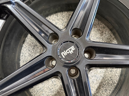 2005-2023 Ford Mustang Niche Arrow Black Wheels Set of 3 20x9"