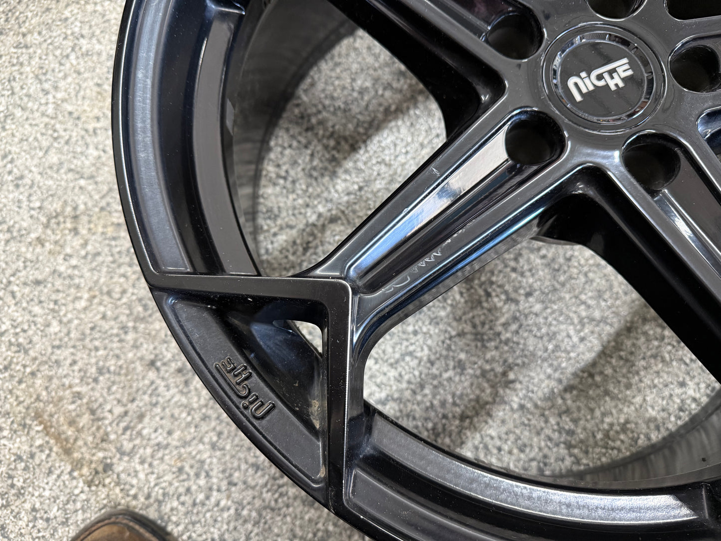 2005-2023 Ford Mustang Niche Arrow Black Wheels Set of 3 20x9"