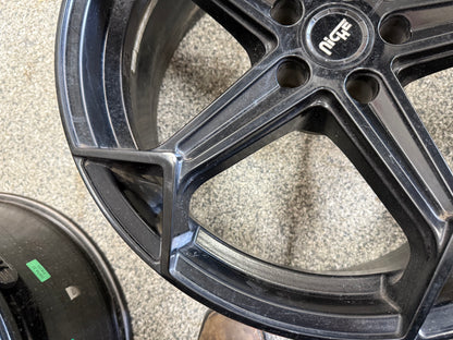 2005-2023 Ford Mustang Niche Arrow Black Wheels Set of 3 20x9"