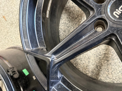 2005-2023 Ford Mustang Niche Arrow Black Wheels Set of 3 20x9"