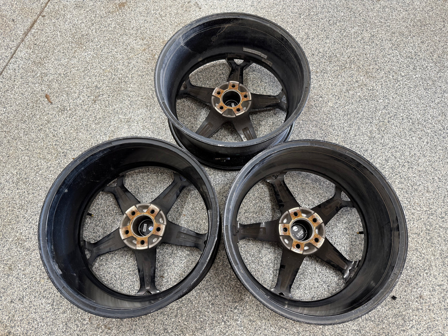 2005-2023 Ford Mustang Niche Arrow Black Wheels Set of 3 20x9"