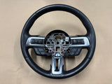 2018-2023 Ford Mustang Leather Steering Wheel Black "Manual"