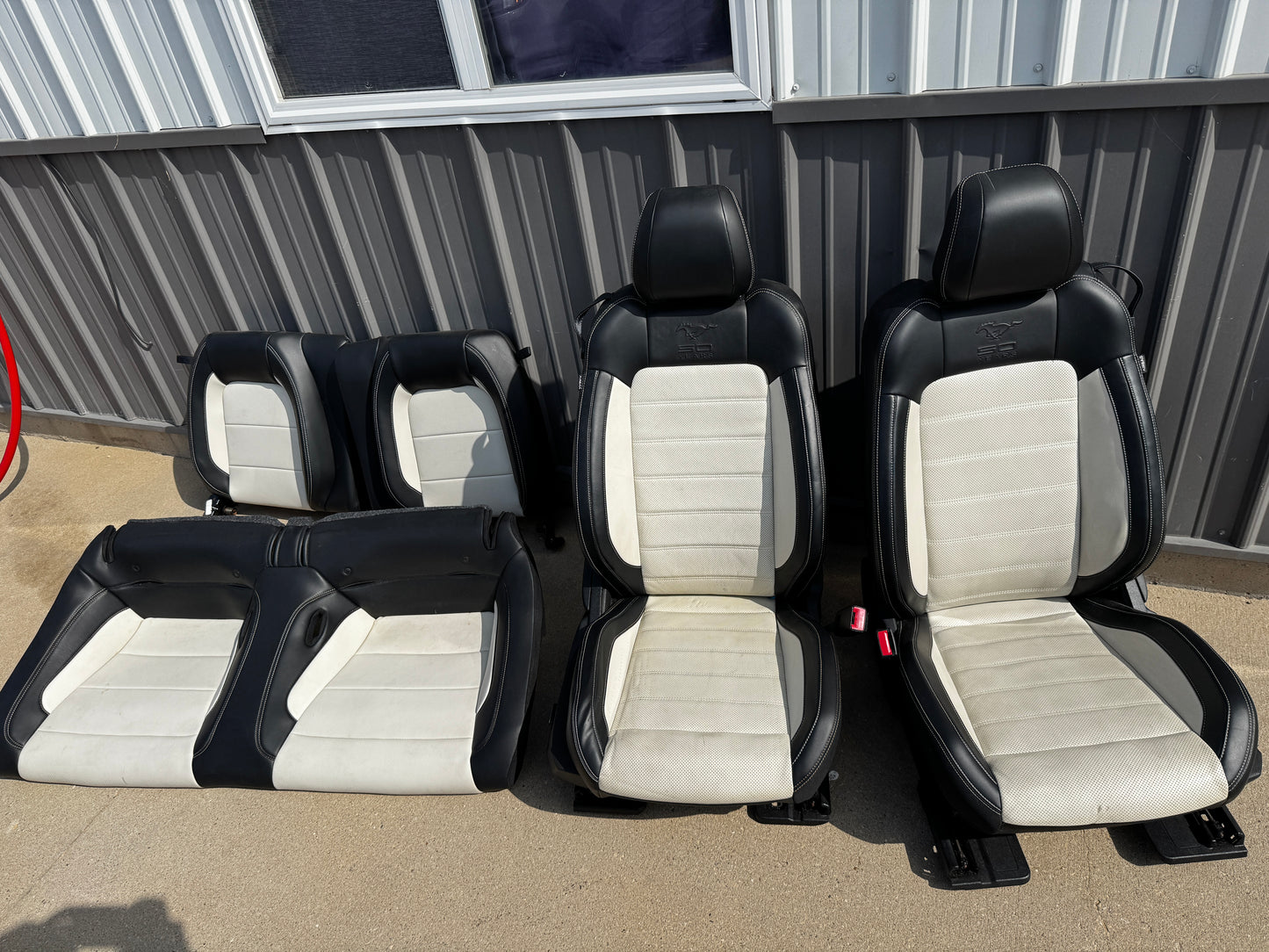 2015-2017 Mustang 50th Anniversary Leather Front Rear Seats Heated/Cooled