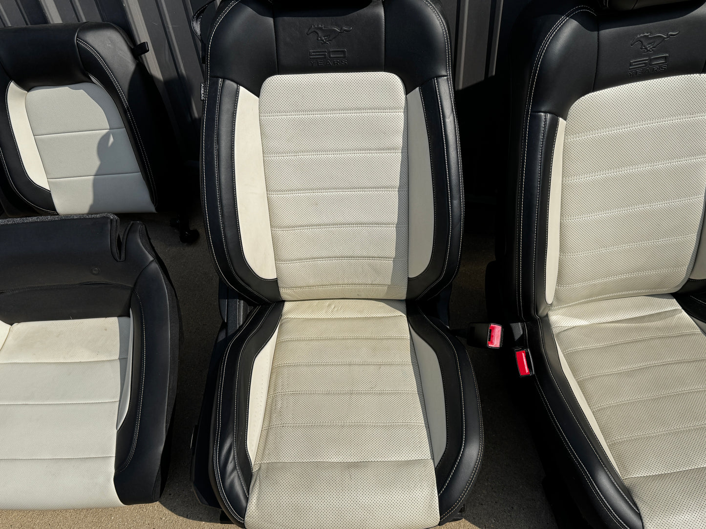 2015-2017 Mustang 50th Anniversary Leather Front Rear Seats Heated/Cooled
