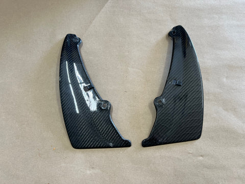 2007-2009 Ford Mustang GT500 Rear Splash Guard Carbon Fiber Pair