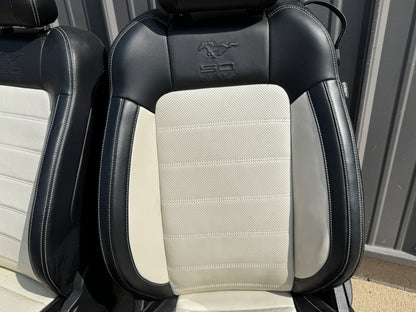 2015-2017 Mustang 50th Anniversary Leather Front Rear Seats Heated/Cooled